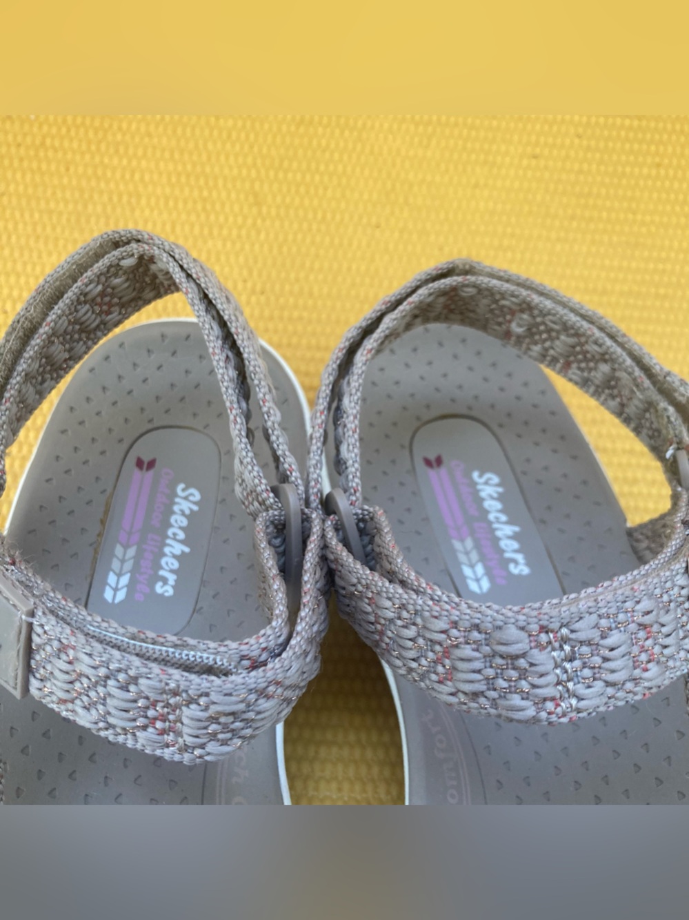 Skechers Navy Blue Patterned Strappy Sport Sandal Size 11 - Picture 6 of 7